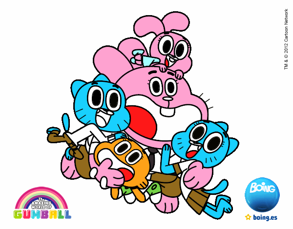 Gumball y amigos contentos