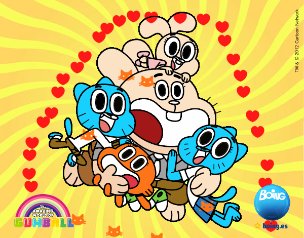 Gumball y amigos contentos