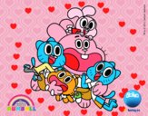 Gumball y amigos contentos