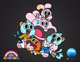 Gumball y amigos contentos