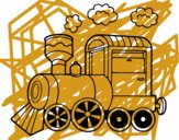 Dibujo Locomotora de vapor pintado por rayomcquin
