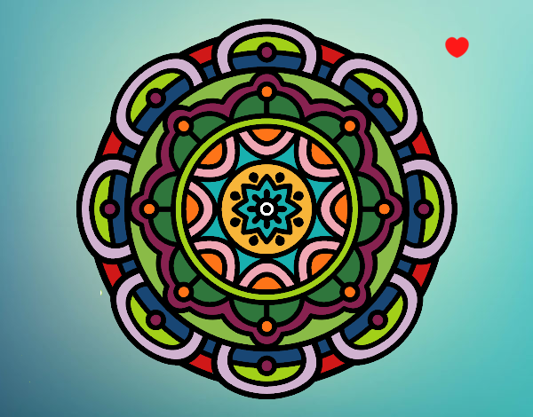 Dibujo Mandala para la relajación mental pintado por nirvanna