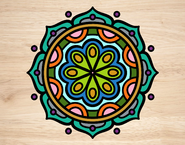 Dibujo Mandala para meditar pintado por murano