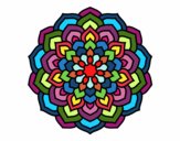 Dibujo Mandala pétalos de flor pintado por MATUSA