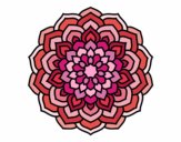 Dibujo Mandala pétalos de flor pintado por FAFARIZA