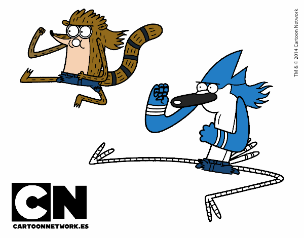 Mordecai y Rigby karatekas