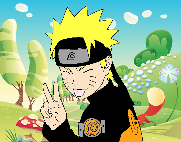 Naruto sacando lengua