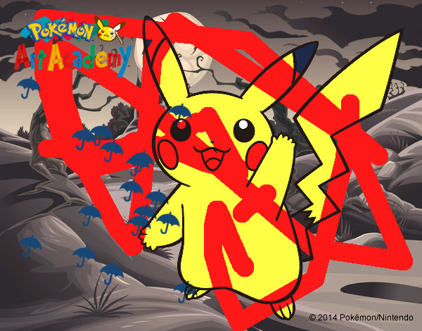 Pikachu saludando