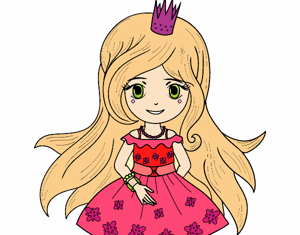 Dibujo Princesa primavera pintado por maria787