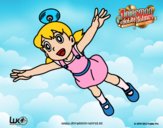 Dibujo Shizuka volando pintado por queyla