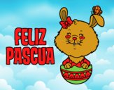 Dibujo Te deseo una feliz Pascua pintado por amalia