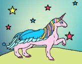 Unicornio mirando las estrellas