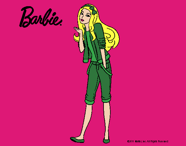 Barbie con look casual