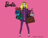 Dibujo Barbie de compras pintado por amalia