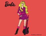 Dibujo Barbie rockera pintado por amalia