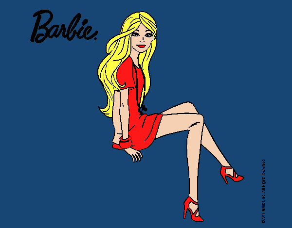 Barbie sentada