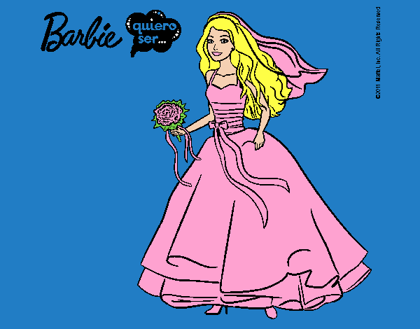 Barbie vestida de novia