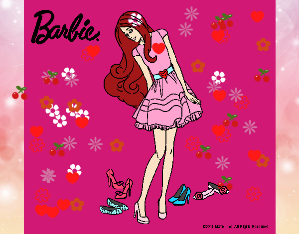 Barbie y su colección de zapatos