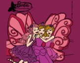Dibujo Barbie y sus amigas en hadas pintado por amalia