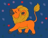 Dibujo Cachorro de león pintado por linda423