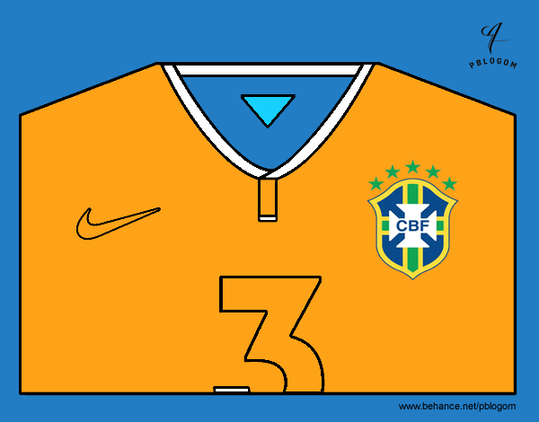 Camiseta del mundial de fútbol 2014 de Brasil