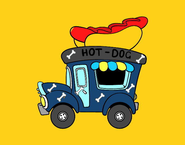 Food truck de perritos calientes