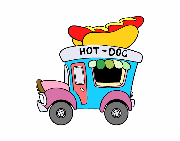 Food truck de perritos calientes