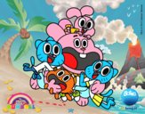 Gumball y amigos contentos