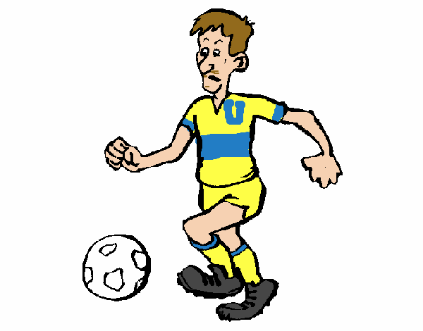 Dibujo de Jugador de fútbol pintado por Tacos en  el día  17-04-16 a las 22:47:57. Imprime, pinta o colorea tus propios dibujos!