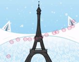 Dibujo La torre Eiffel pintado por More2019