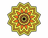 Dibujo Mandala flor de girasol pintado por Gloriana