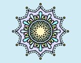 Dibujo Mandala flor de nieve pintado por MATUSA