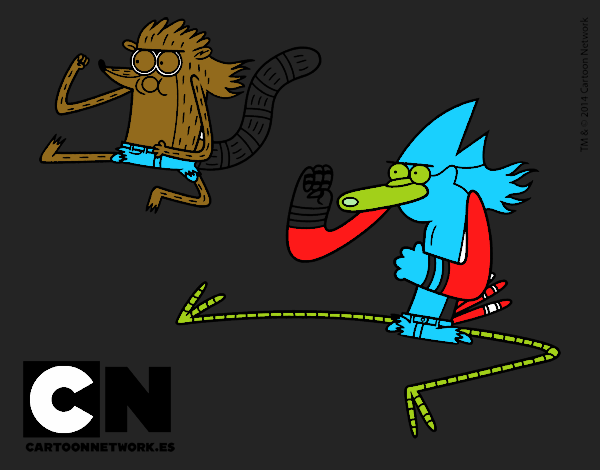 Mordecai y Rigby karatekas