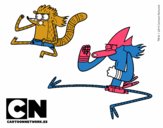 Mordecai y Rigby karatekas