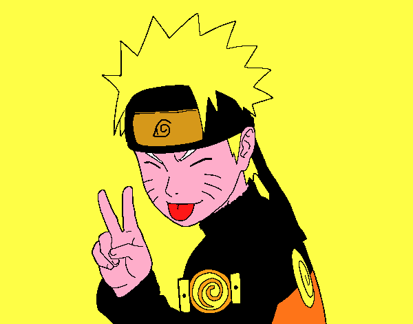 Naruto sacando lengua