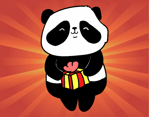 Panda con regalo