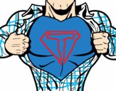 Dibujo Pecho de superhéroe pintado por TACOS