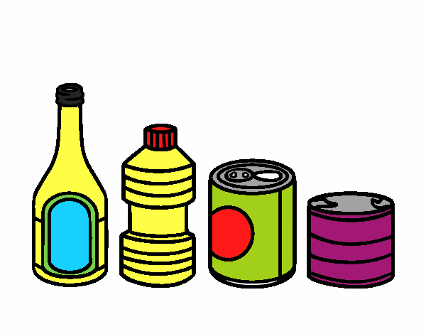 Dibujo de Reciclaje de Envases pintado por en Dibujos net el día 11 04