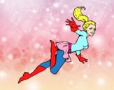 Dibujo Supergirl pintado por CRACK