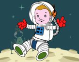 Un astronauta en el espacio