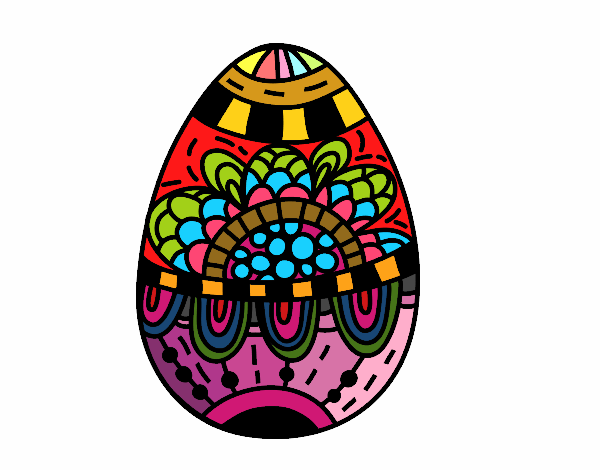 colorido dibujo de pascuas  