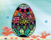 Dibujo Un huevo de Pascua floral pintado por ELPRO25