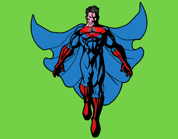 Dibujo Un Super héroe volando pintado por ELPRO25