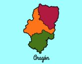 Dibujo Aragón pintado por queyla