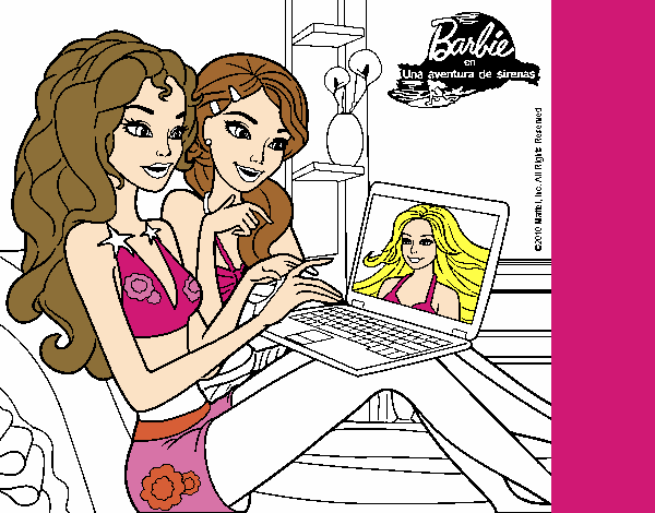 Barbie chateando