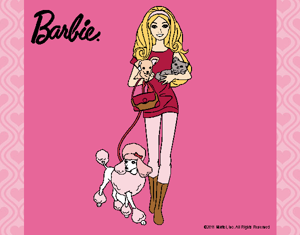 Barbie con sus mascotas