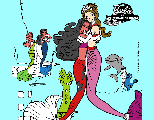 Barbie sirena y la reina sirena