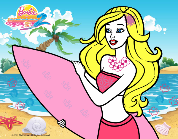 Barbie va a surfear