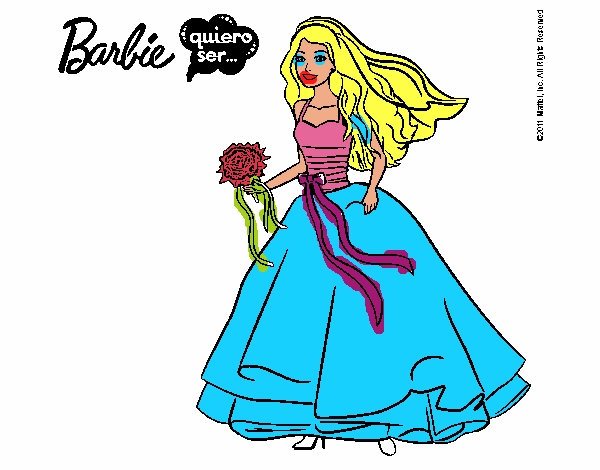 Barbie vestida de novia