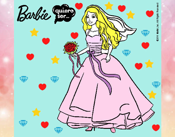 Barbie vestida de novia